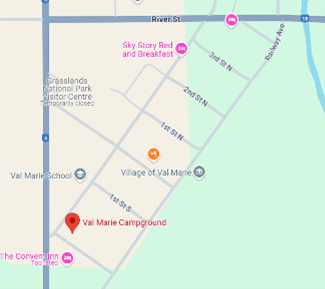 The Convent at in Val Marie Map